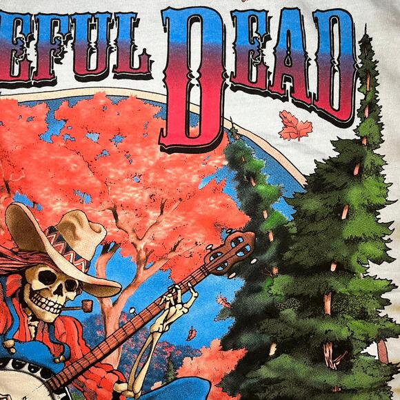 Grateful Dead 🍁 “1994 Fall Tour Skeleton Banjo” Long Sleeve Tee – Size XL - Picture 6 of 11